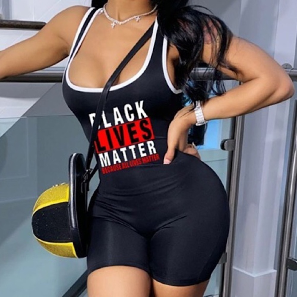 NWT BLM Romper – Black – Size Medium